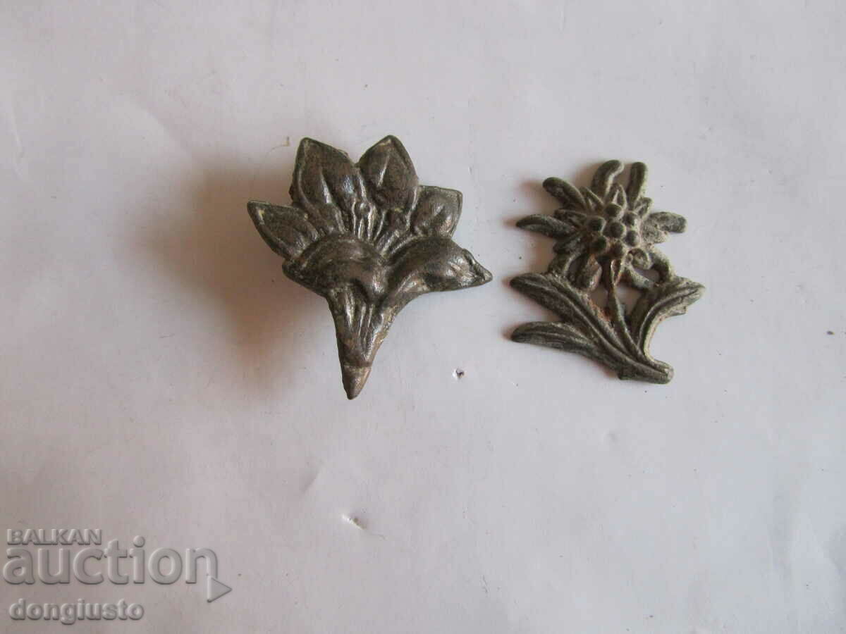 Old flower brooches