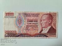 TURKEY 20000 lira 1970 ... b21