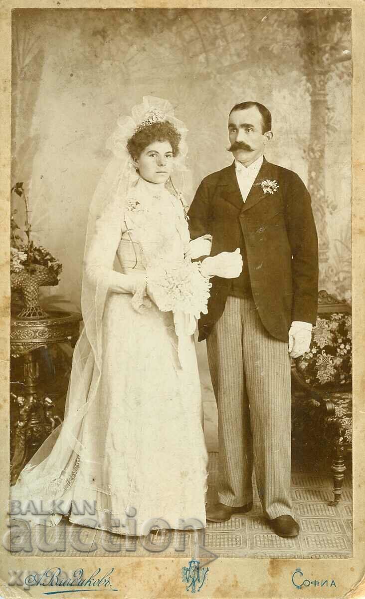 OLD PHOTO - CARDBOARD - A. VLADIKOV - SOFIA - G131