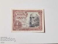 Spain 1 peseta 1953 Rare b29