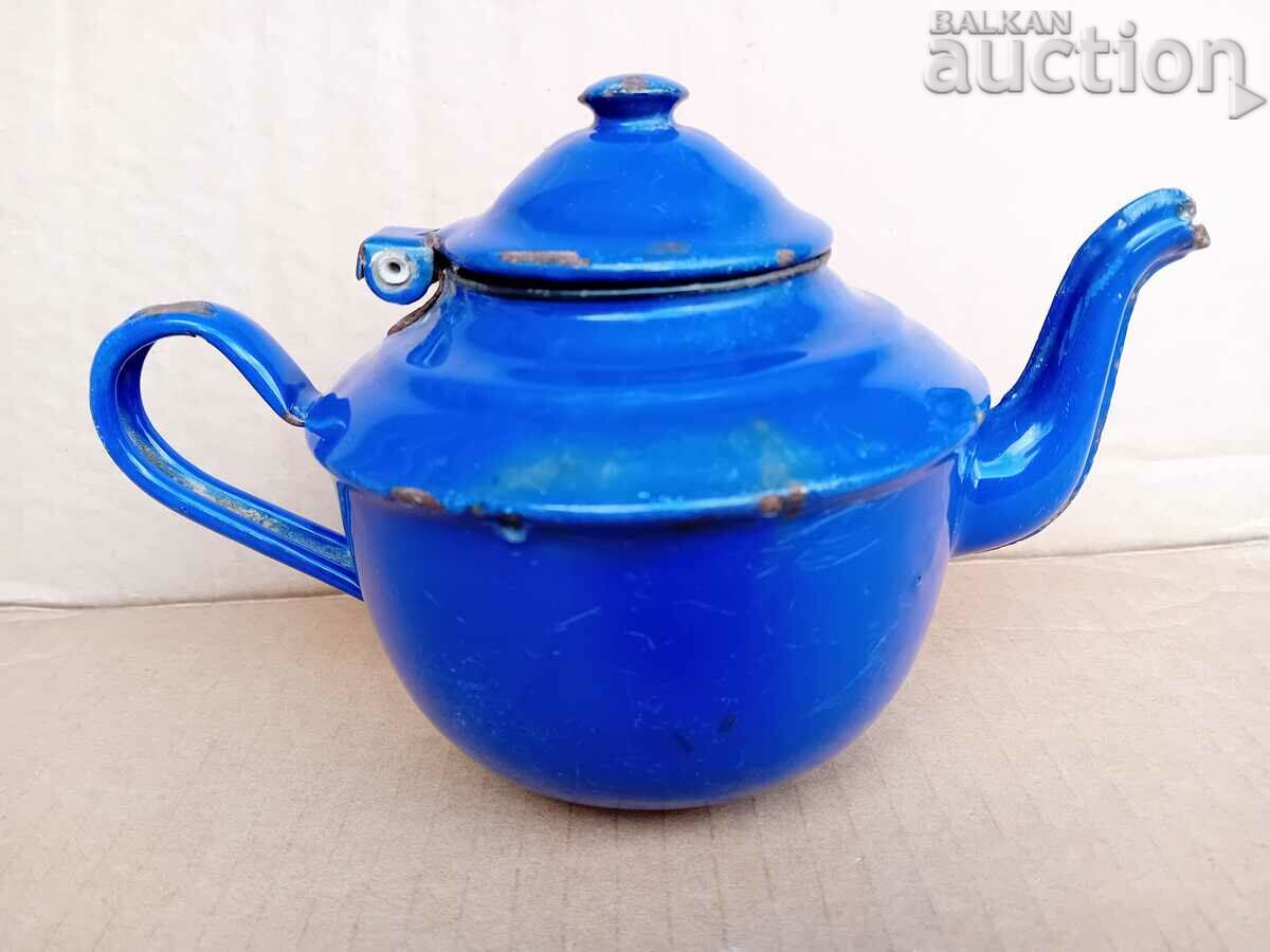 SMALL enamel teapot Austria Hungary early 20th century with price 31.00 BGN | € 15.85 SMALL enamel teapot Austria Hungary early 20th century with price 31.00 BGN | € 15.85