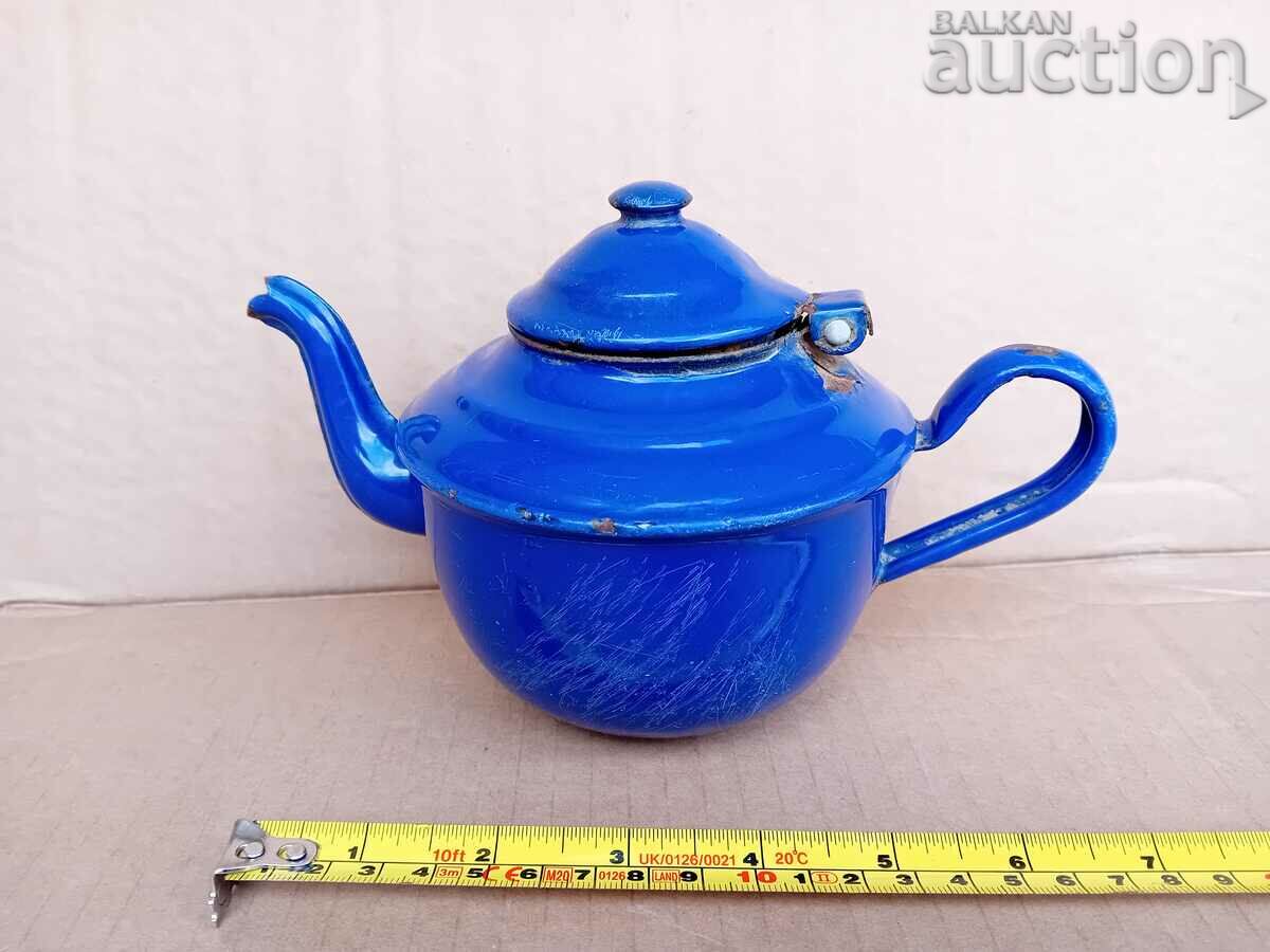 SMALL enamel teapot Austria Hungary early 20th century