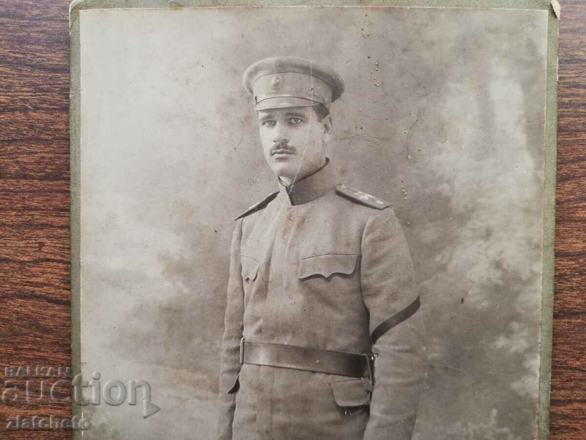 Auction Old cardboard photo - Military PSV Auction Old cardboard photo - Military PSV