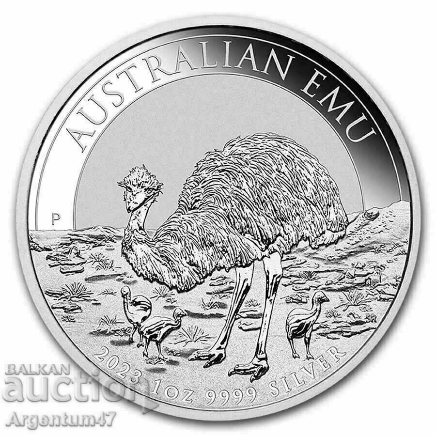 SILVER 1 OZ 2023 AUSTRALIA - EMU
