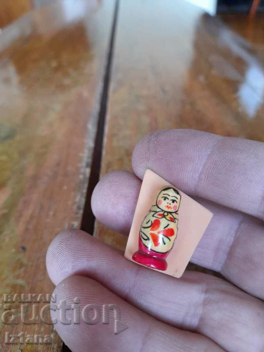 Old matryoshka brooch with price 10.00 BGN | € 5.11 Old matryoshka brooch with price 10.00 BGN | € 5.11