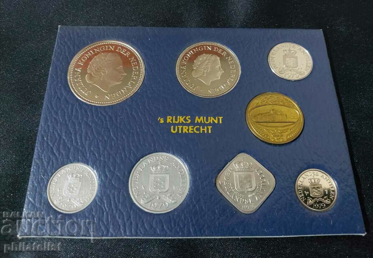 Antilele Olandeze 1979 - Set complet + medalie