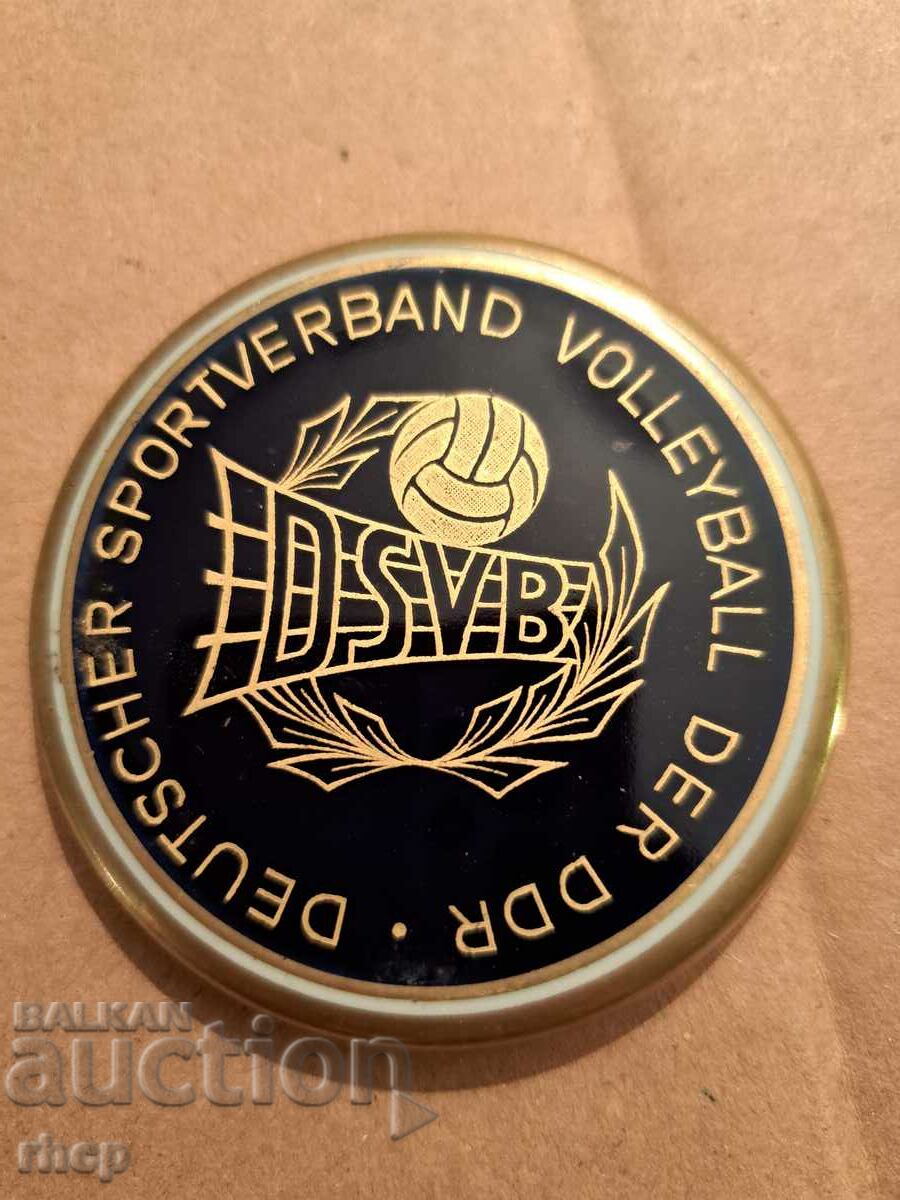 Volleyball GDR Porcelain Poster East Germany