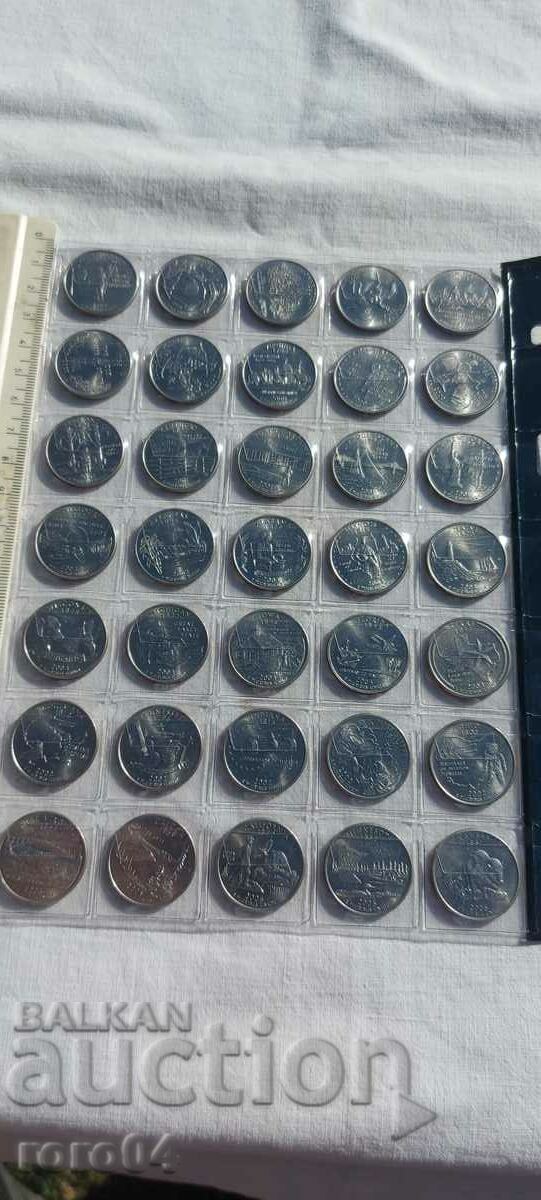 Παράδοση ΗΠΑ - ΤΕΤΑΡΤΟ ΔΟΛΑΡΙΟ - 35 ΤΕΜΑΧΙΑ Παράδοση ΗΠΑ - ΤΕΤΑΡΤΟ ΔΟΛΑΡΙΟ - 35 ΤΕΜΑΧΙΑ