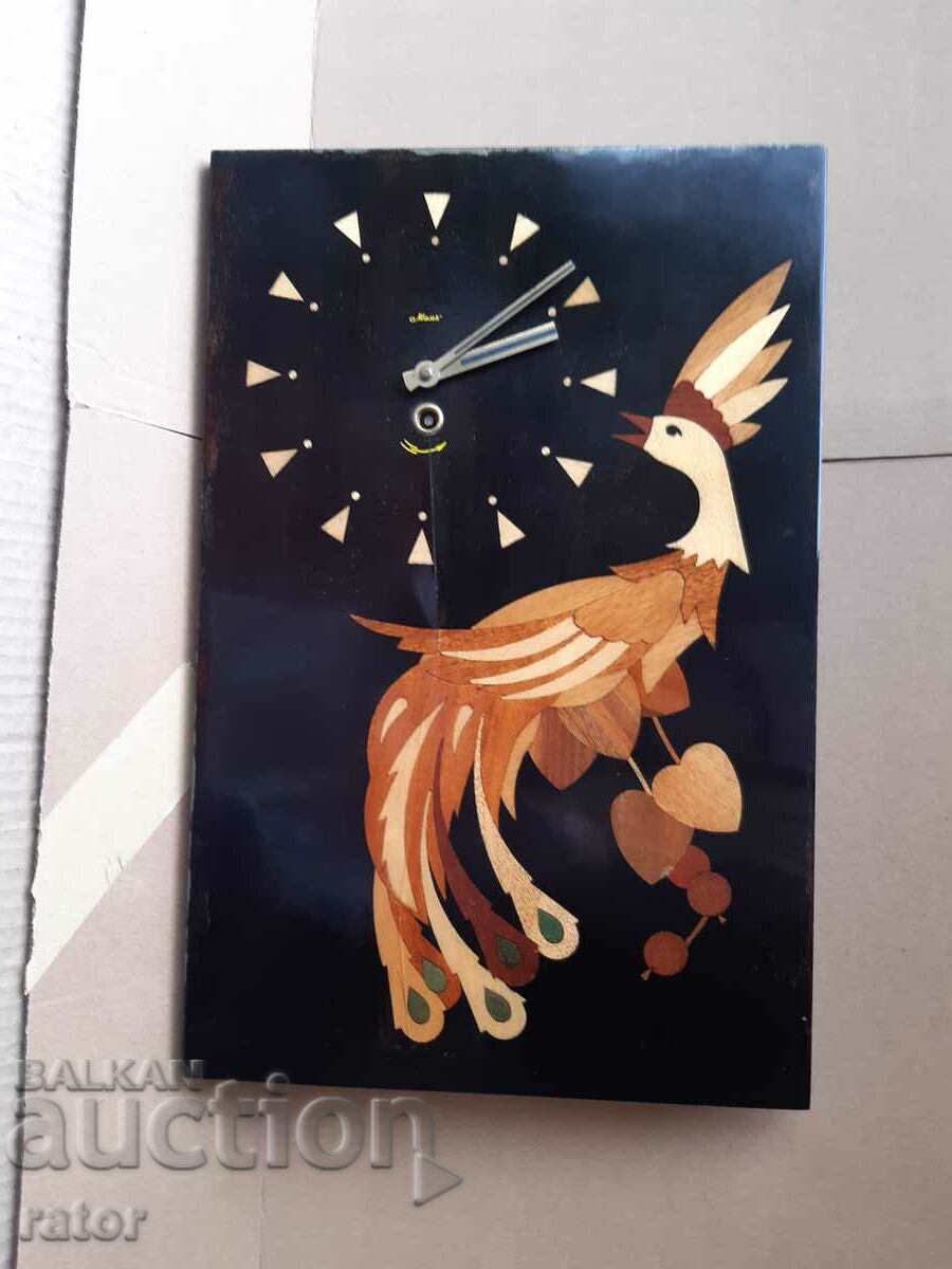 Large wall clock MAYAK - Firebird. RARE!!!