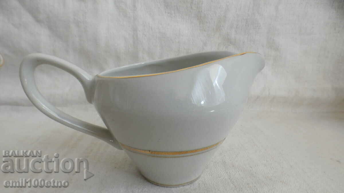 Auction Jugs - latieri 2 pieces of old Bulgarian Isis porcelain Auction Jugs - latieri 2 pieces of old Bulgarian Isis porcelain