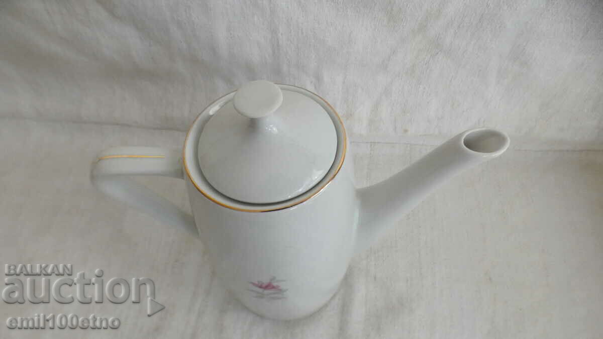 Auction Teapot - jug old Bulgarian porcelain Razgrad Auction Teapot - jug old Bulgarian porcelain Razgrad
