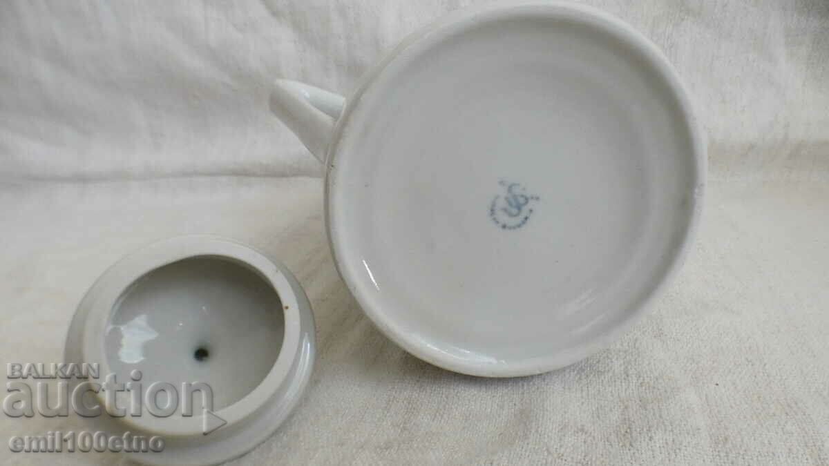 Teapot - jug old Bulgarian porcelain Razgrad - 5 Teapot - jug old Bulgarian porcelain Razgrad - 5