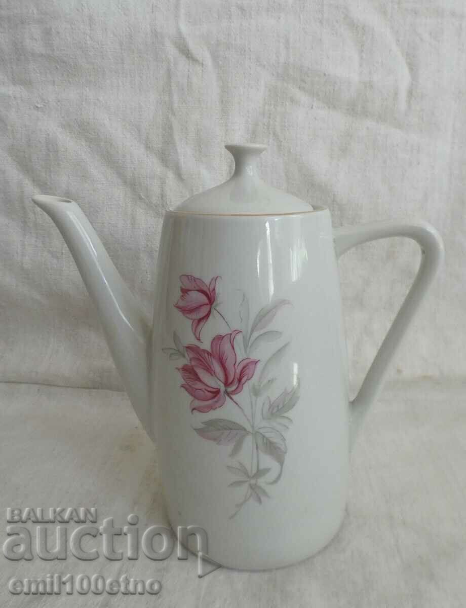Teapot - jug old Bulgarian porcelain Razgrad
