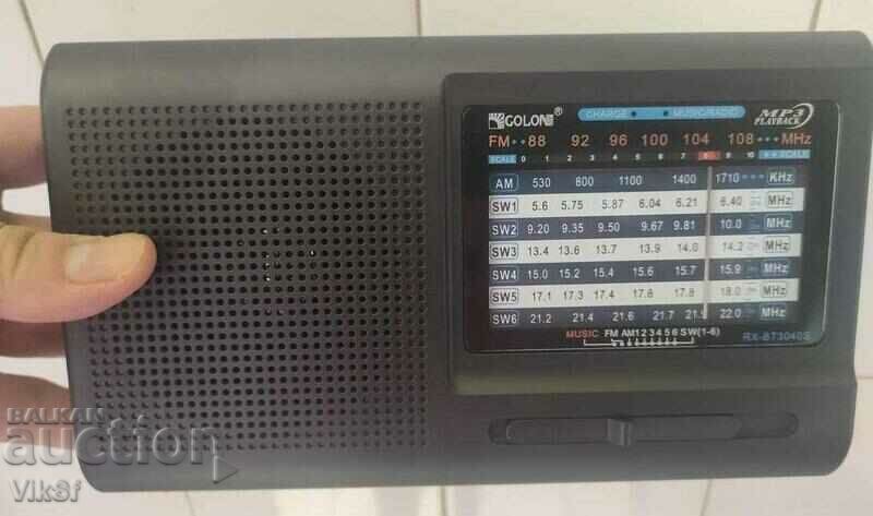 Delivery of Golon RX-3040S radio receiver + solar panel, BT, USB, TFT Delivery of Golon RX-3040S radio receiver + solar panel, BT, USB, TFT
