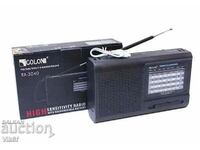 Golon RX-3040S radio receiver + solar panel, BT, USB, TFT