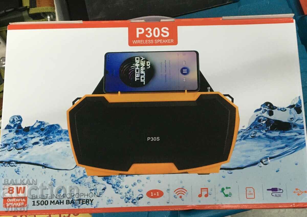 Portable speaker with radio, built-in microphone Solar panel