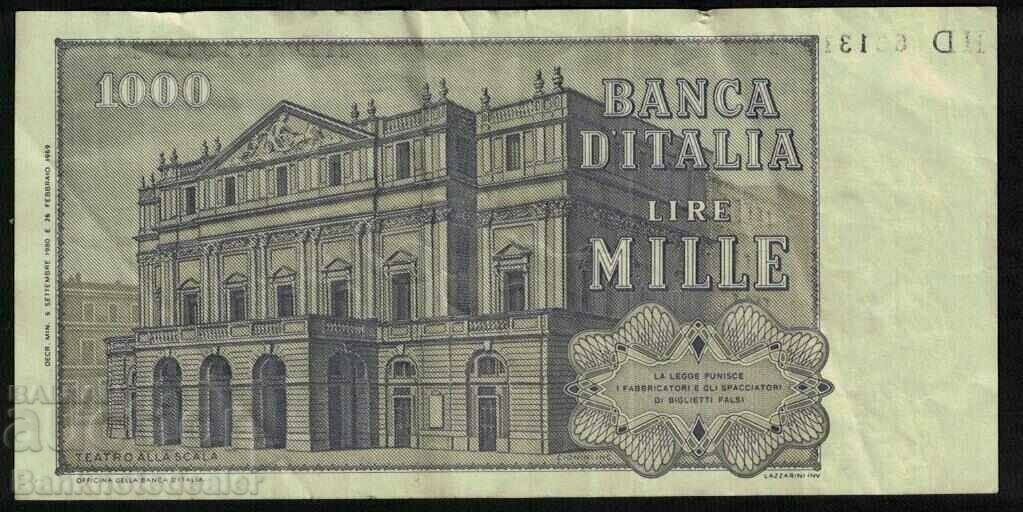 Italy 1000 Lire 1969-1982 Pick 101 Ref 1316 with price 2.50 BGN | € 1.28 Italy 1000 Lire 1969-1982 Pick 101 Ref 1316 with price 2.50 BGN | € 1.28