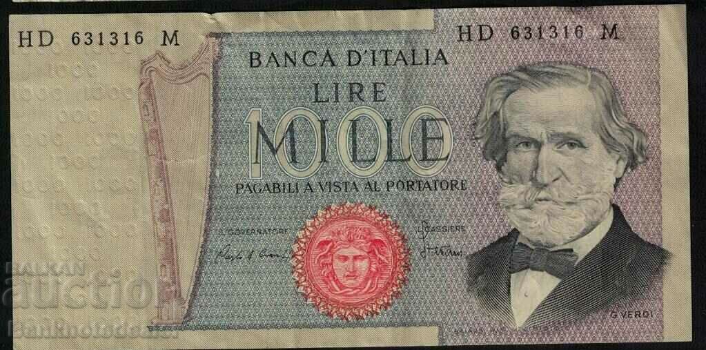 Italy 1000 Lire 1969-1982 Pick 101 Ref 1316