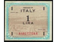 Italy Allied Military 1 Lira 1943 Pick M11b Ref 1728