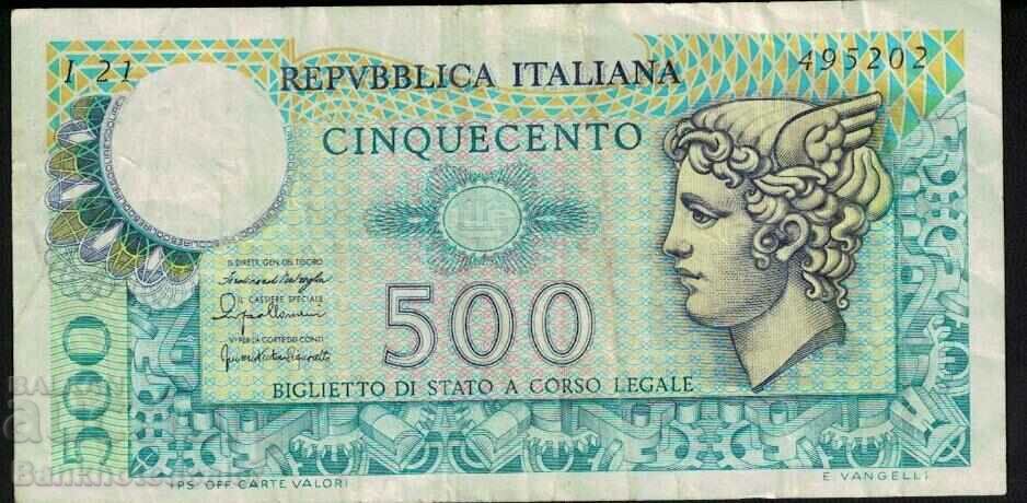 Italia 500 Lire 1974-79 Pick 94 Ref 5202