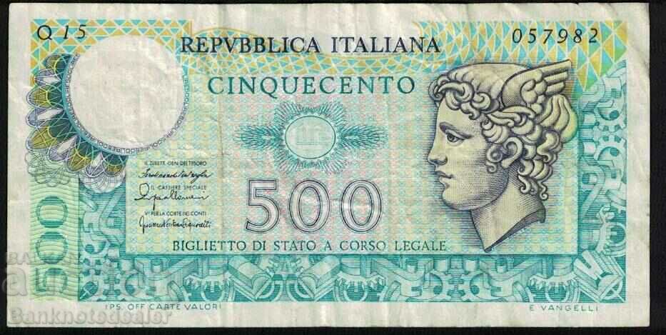 Italia 500 Lire 1974-79 Pick 94 Ref 7982