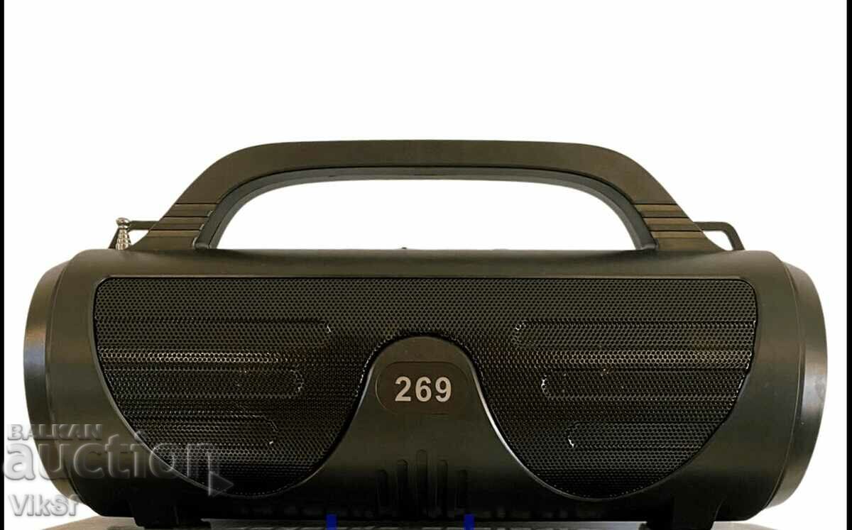 Portable wireless BT speaker P269 USB/TFT/FM - 5 Portable wireless BT speaker P269 USB/TFT/FM - 5