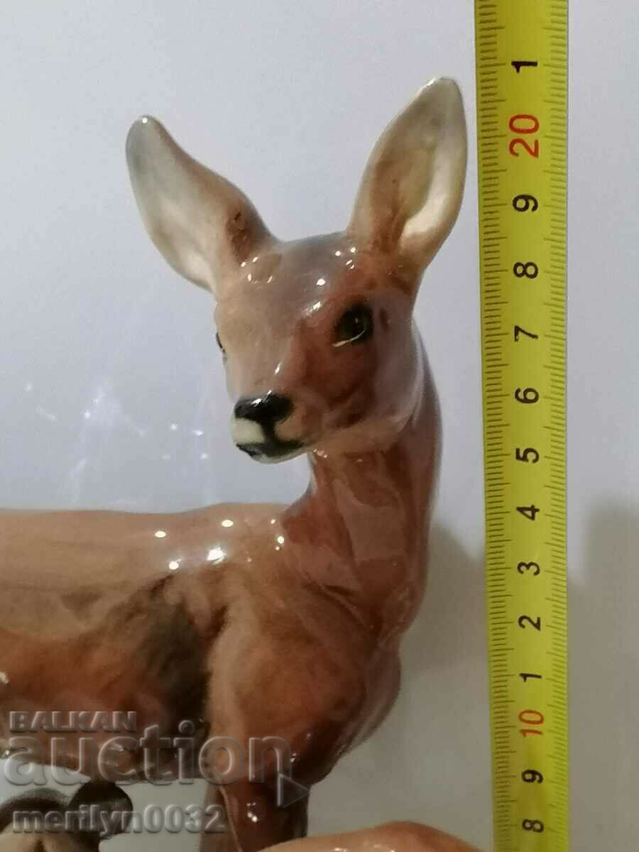 Figure statuette of Roe deer with doe porcelain GERMANY with price 110.00 BGN | € 56.24