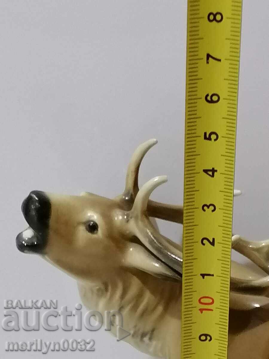 Figure statuette of deer porcelain GERMANY - 6