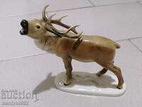 Figure statuette of deer porcelain GERMANY