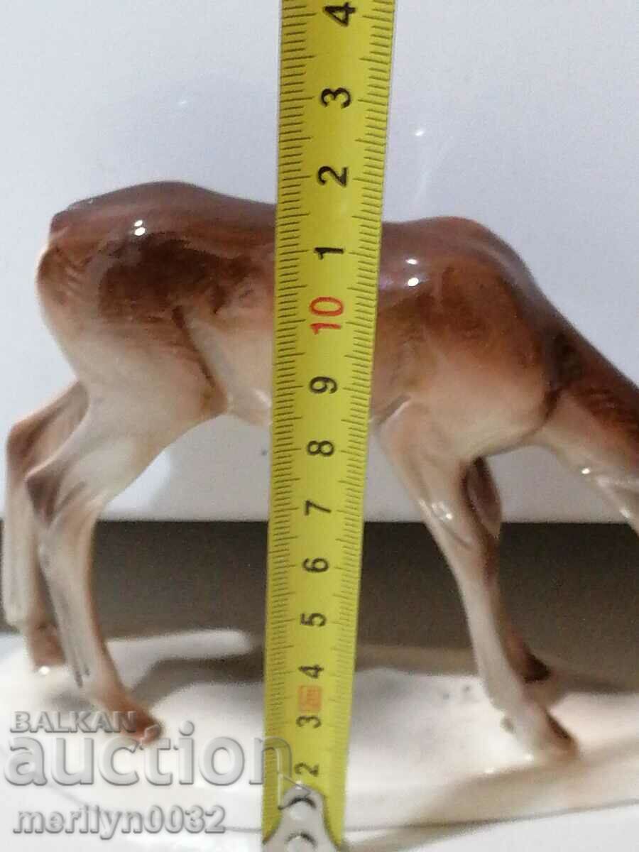 Figure statuette of a hind porcelain GDR - 6 Figure statuette of a hind porcelain GDR - 6