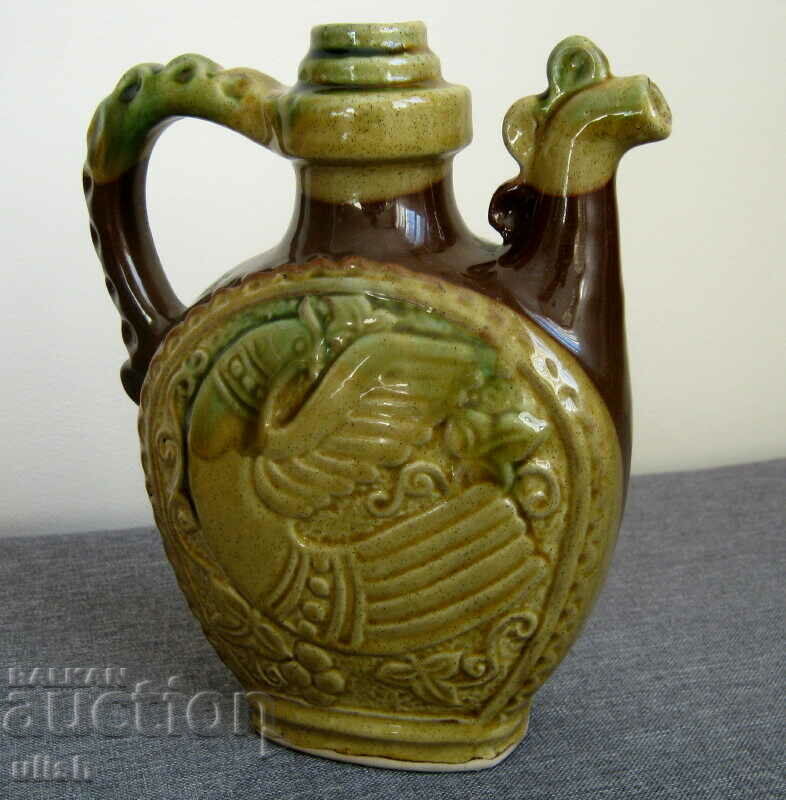 Old wine service folk themed ceramics with price 25.00 BGN | € 12.78 Old wine service folk themed ceramics with price 25.00 BGN | € 12.78