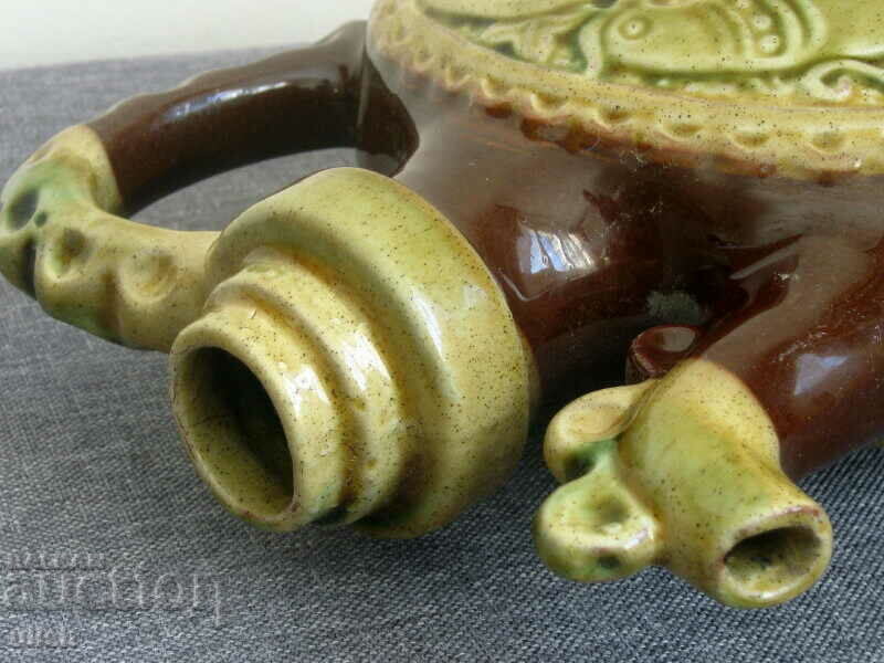 Auction Old wine service folk themed ceramics Auction Old wine service folk themed ceramics