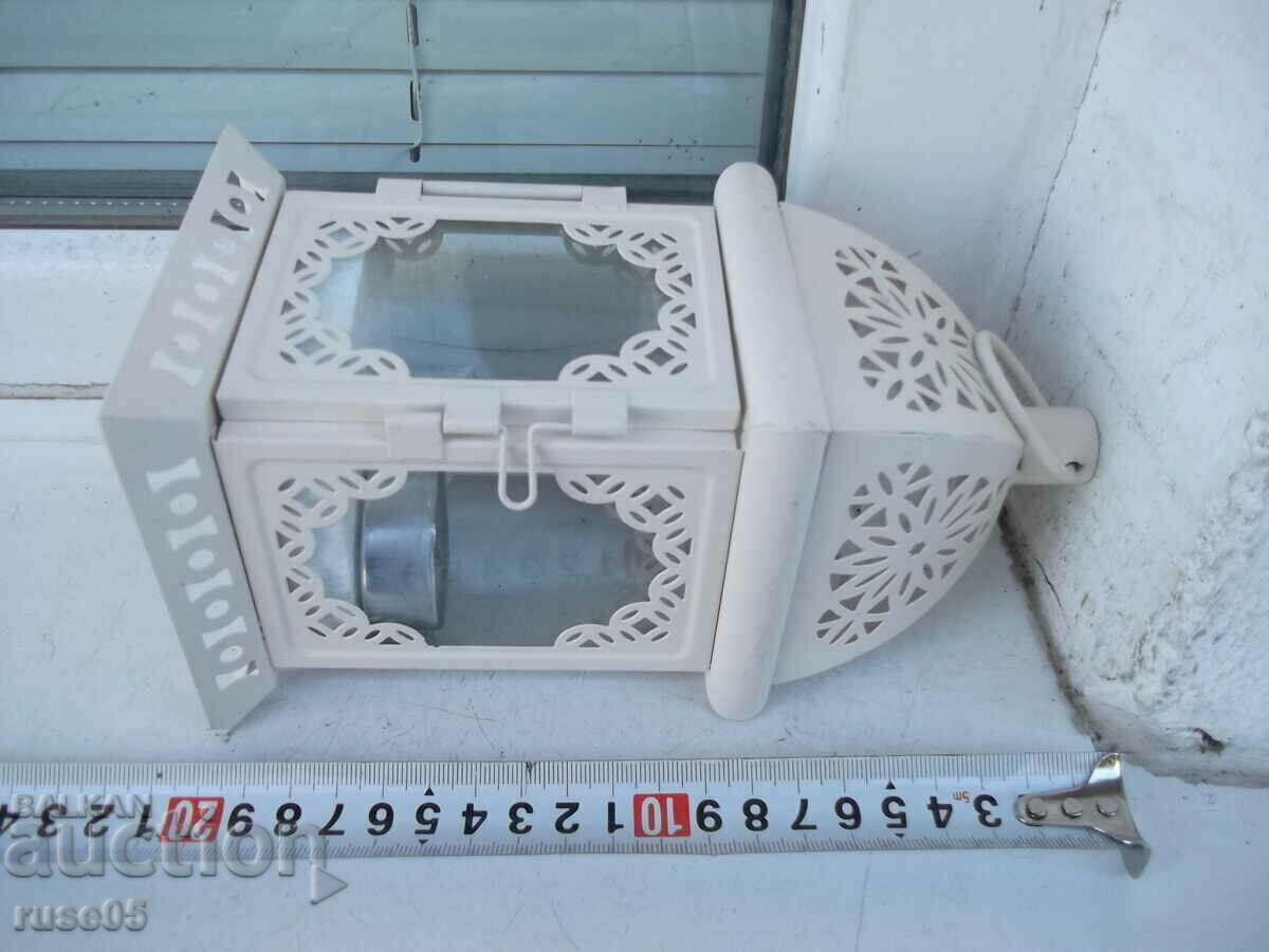 Δημοπρασία Φανάρι κεριών λευκό καινούργιο Δημοπρασία Φανάρι κεριών λευκό καινούργιο