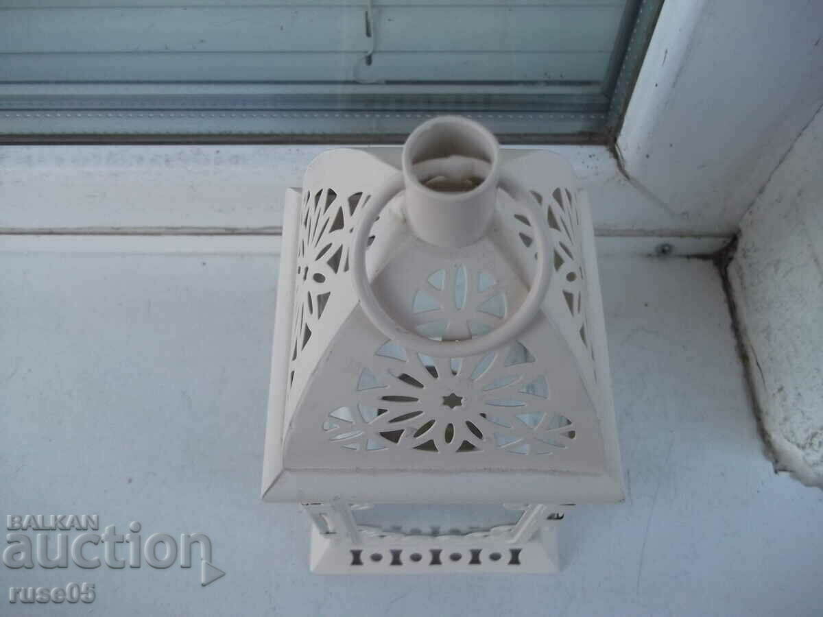 Φανάρι κεριών λευκό καινούργιο - 5 Φανάρι κεριών λευκό καινούργιο - 5