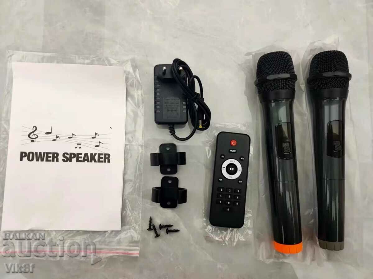 POWERFUL F15 Karaoke Speaker 15 1500W +2 Microphones ndr-y15 - 7
