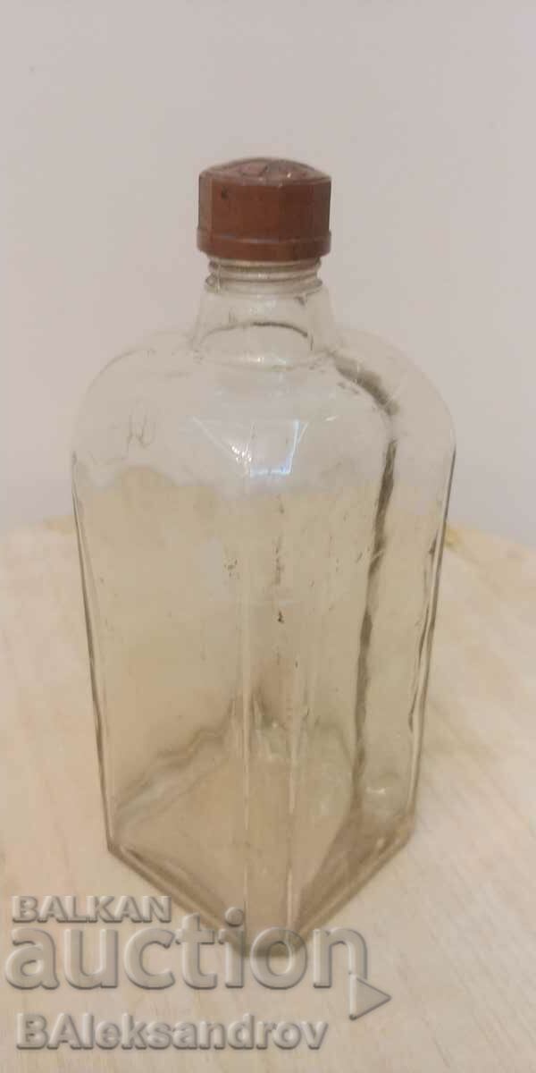 Sticla veche de litru din vremea regală