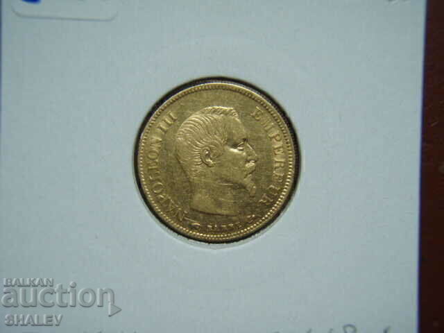 10 franci 1857 A Franța (10 franci Franța) - AU (aur) - 7