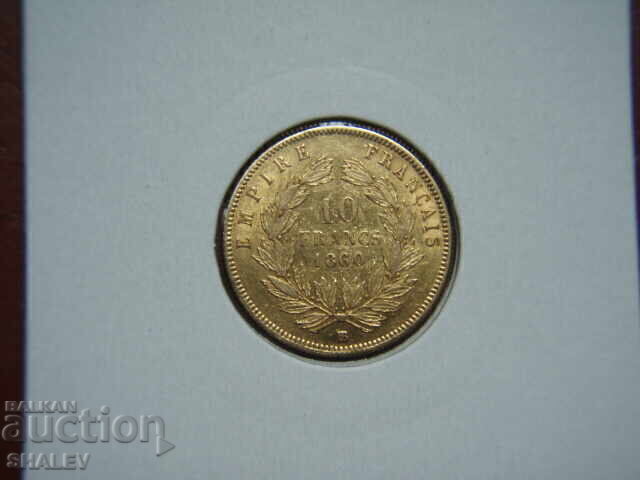 Auction 10 Francs 1860 BB France (10 Francs France) - XF/AU (gold) Auction 10 Francs 1860 BB France (10 Francs France) - XF/AU (gold)