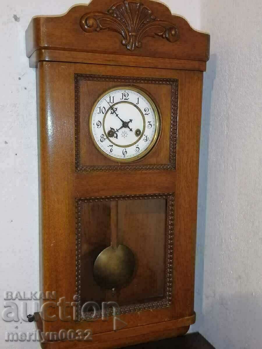 Early 20th century German Junghans wall clock with price 399.00 BGN | € 204.01 Early 20th century German Junghans wall clock with price 399.00 BGN | € 204.01