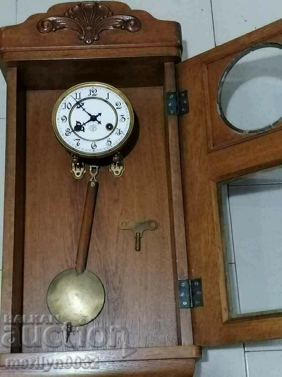 Auction Early 20th century German Junghans wall clock Auction Early 20th century German Junghans wall clock