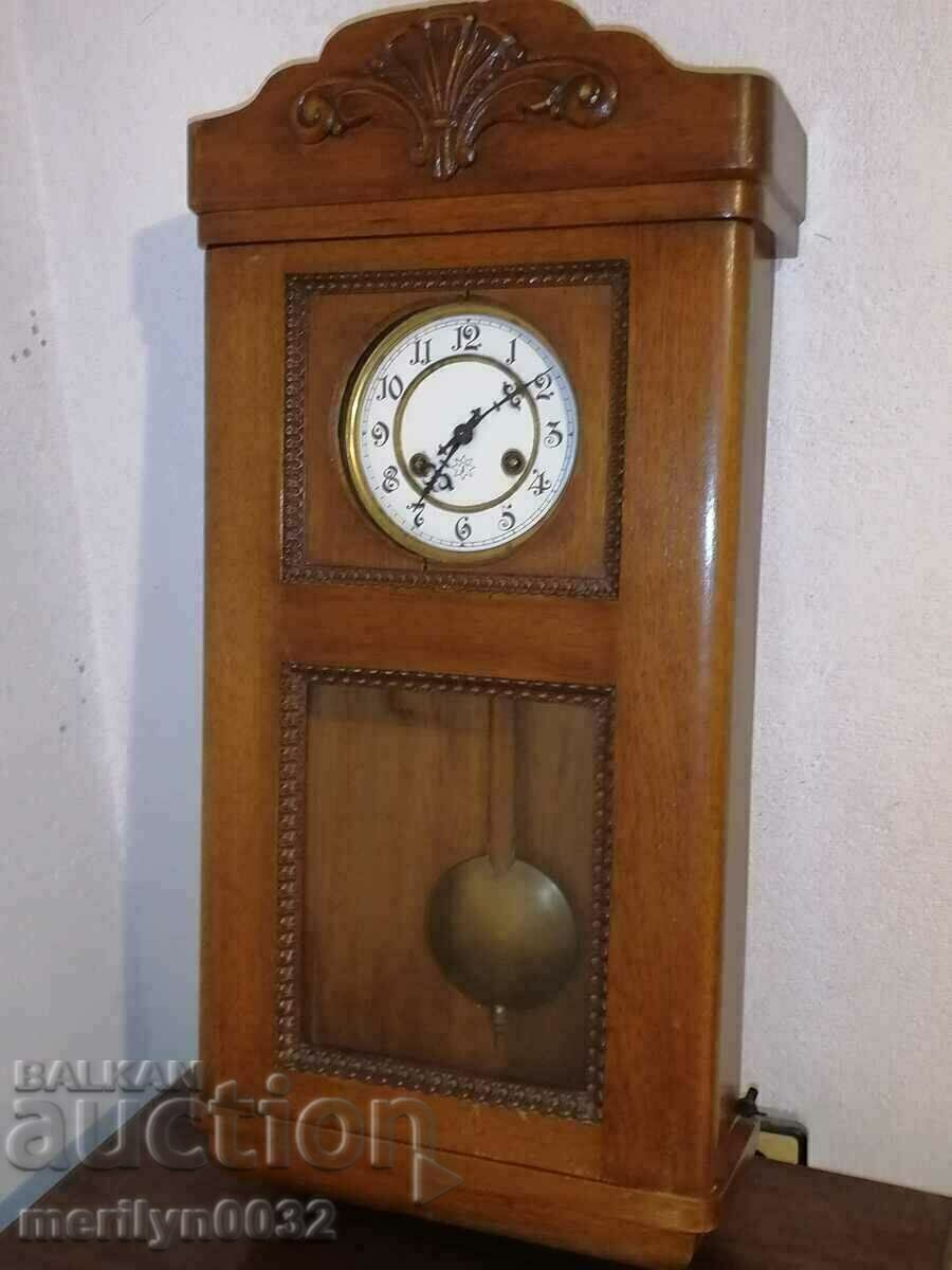 Early 20th century German Junghans wall clock - 7 Early 20th century German Junghans wall clock - 7