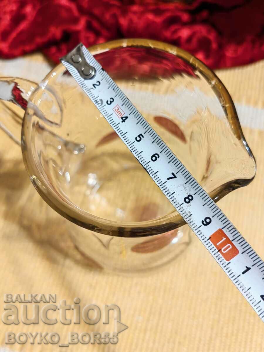 Όμορφη βουλγαρική γυάλινη κανάτα Sots - 5 Όμορφη βουλγαρική γυάλινη κανάτα Sots - 5