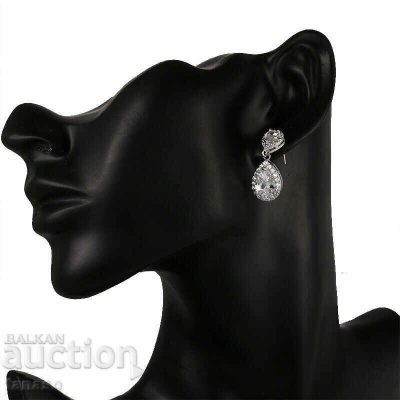 Παράδοση Σκουλαρίκια με κιτρίνη και ζιργκόν, σταγόνες, επάργυρα Παράδοση Σκουλαρίκια με κιτρίνη και ζιργκόν, σταγόνες, επάργυρα