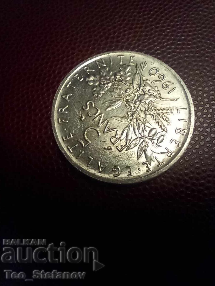 Auction 5 Francs 1960 France Silver Auction 5 Francs 1960 France Silver