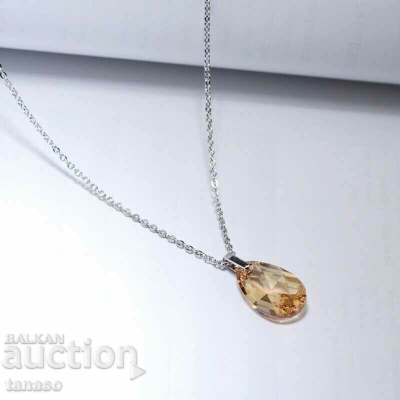 Fine faceted citrine necklace with price 29.00 BGN | € 14.83 Fine faceted citrine necklace with price 29.00 BGN | € 14.83