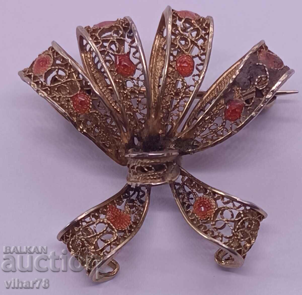 OLD BROOCH-SILVER-SAMPLE 800-ONLY BY PERSONAL DELIVERY
