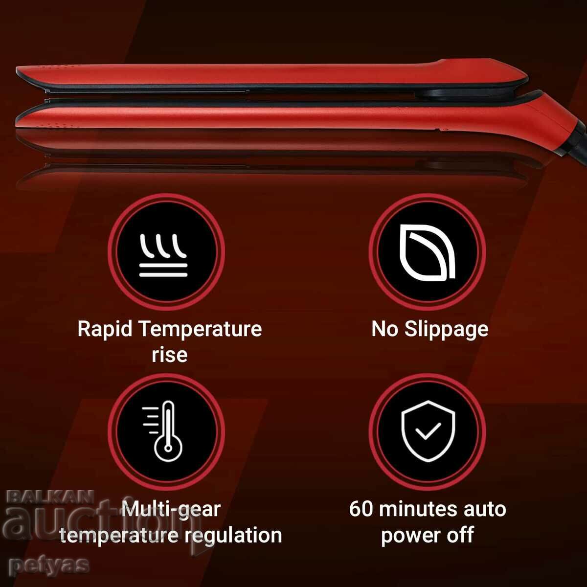 Hair straightener with ceramic coating VGR V-566R with price 35.50 BGN | € 18.15