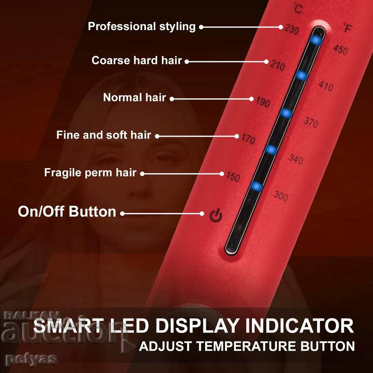 Auction  Hair straightener with ceramic coating VGR V-566R