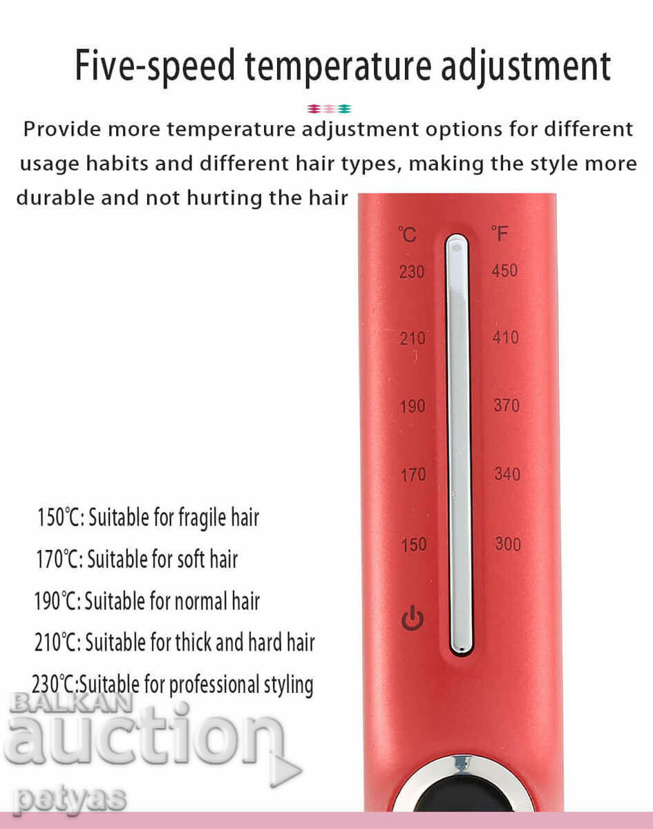 Delivery of Hair straightener with ceramic coating VGR V-566R