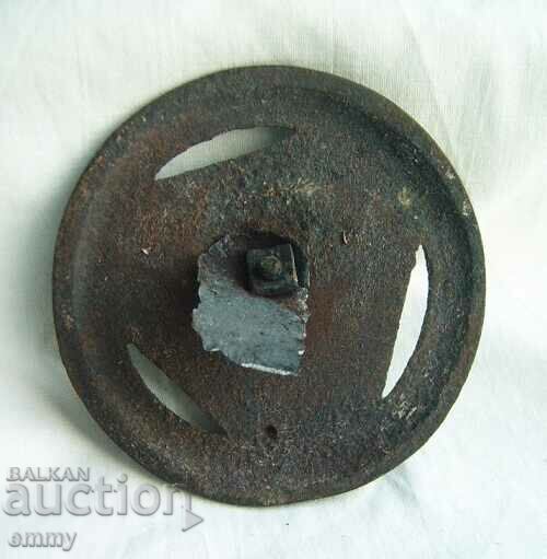 "Partam" - cast iron emblem from an old stove, Varna, 1930s with price 34.00 BGN | € 17.38